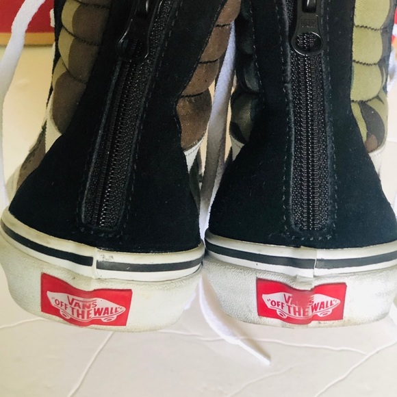 Vans Sk8-Hi Black & woodland Camo shoes - Picture 5 of 7